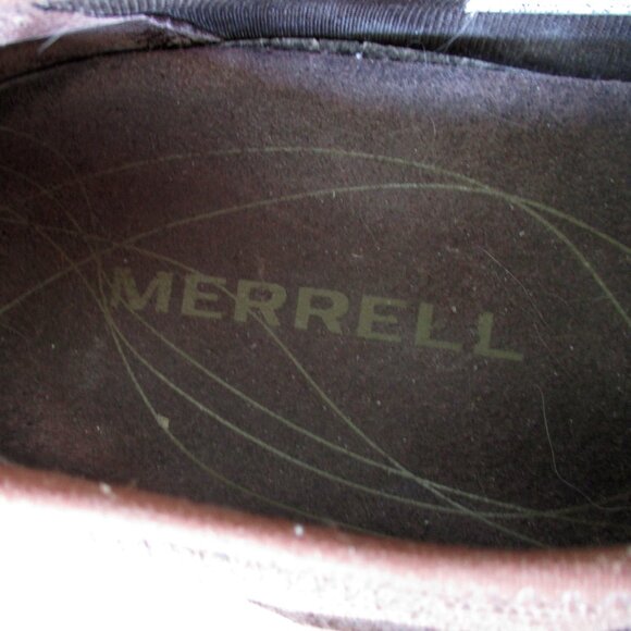 Merrell Coffee Bean Brown Suede Flat Loafers - Size 9.5M - Picture 5 of 9
